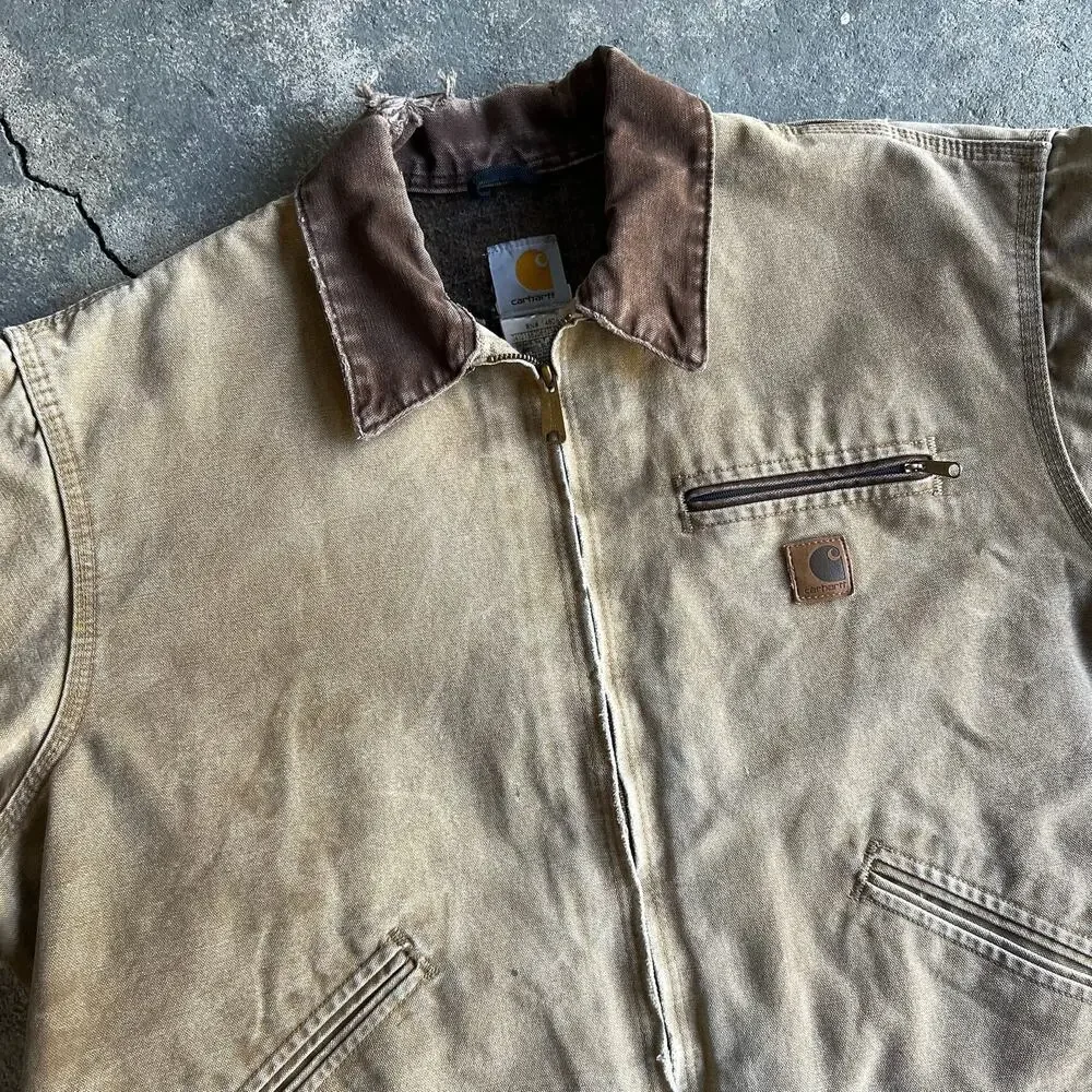 Carhartt J97 CML brown detroit work wear jacket - Picture 2 of 14